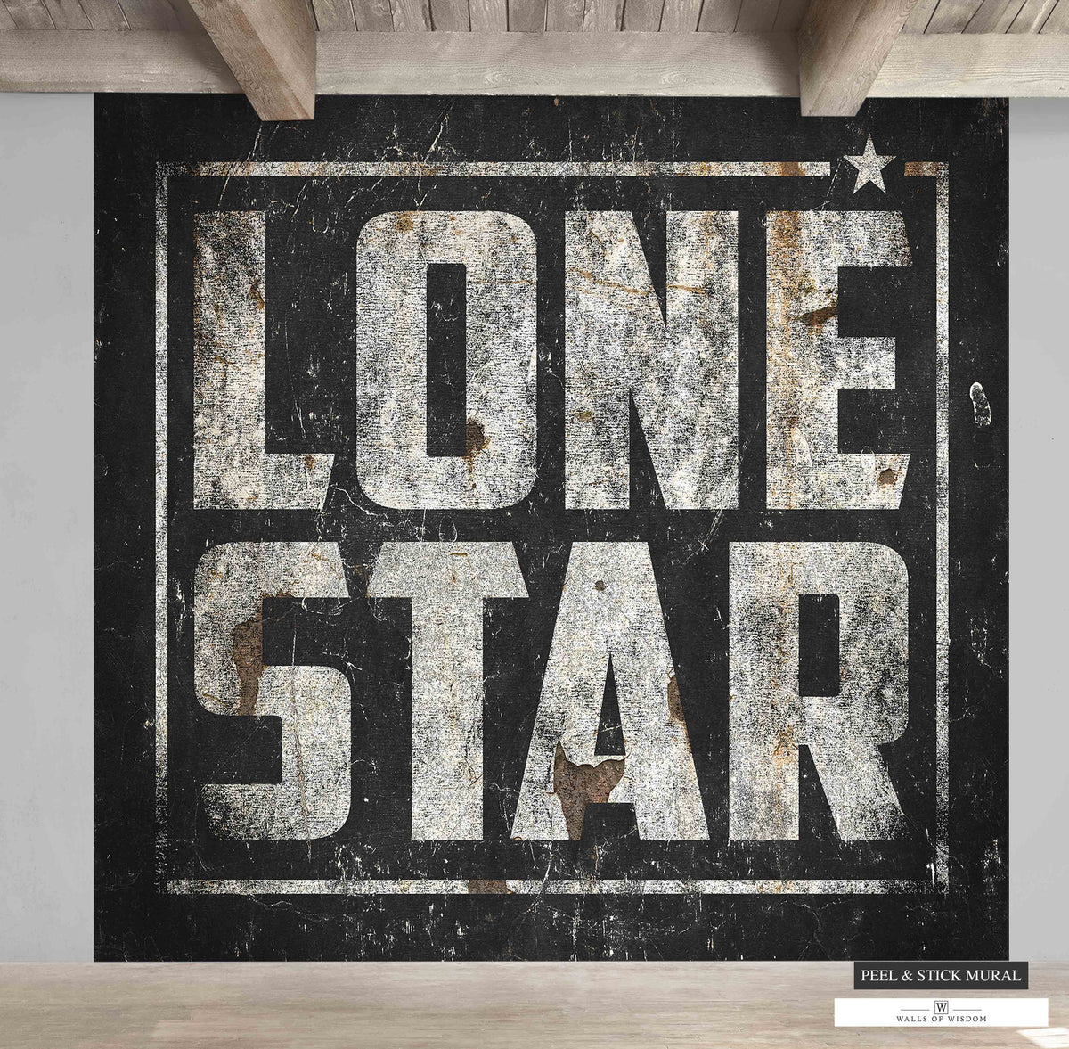 Bold Texas Pride Displayed in Lone Star Vintage Sign Wallpaper for Any Room.