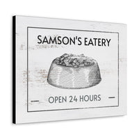 Custom Dog Room Pet Name Sign - Pup's Eatery Pooch Palace Wall Art