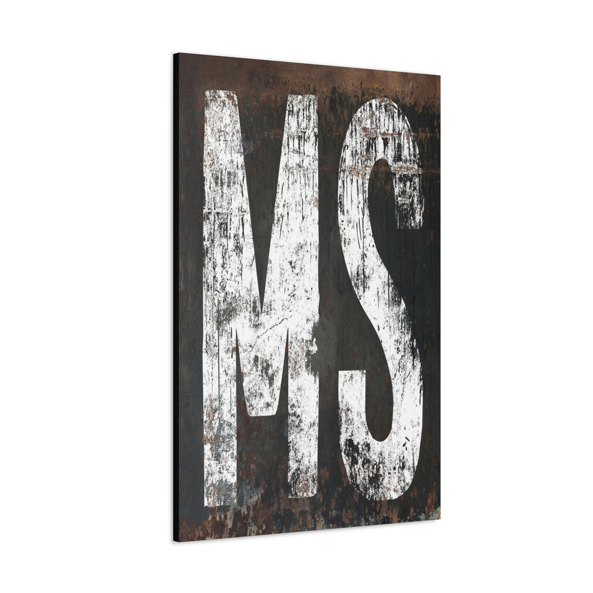 Vintage Mississippi Home State Canvas Wall Art: Industrial & Western Farmhouse Fusion for Modern & Eclectic Homes