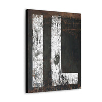 Illinois Home State Black and White Vintage Sign in Canvas