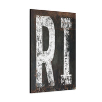 Ride the Wave of Rhode Island Style Home State Typography Art: Vintage Rustic Ocean State Canvas Art