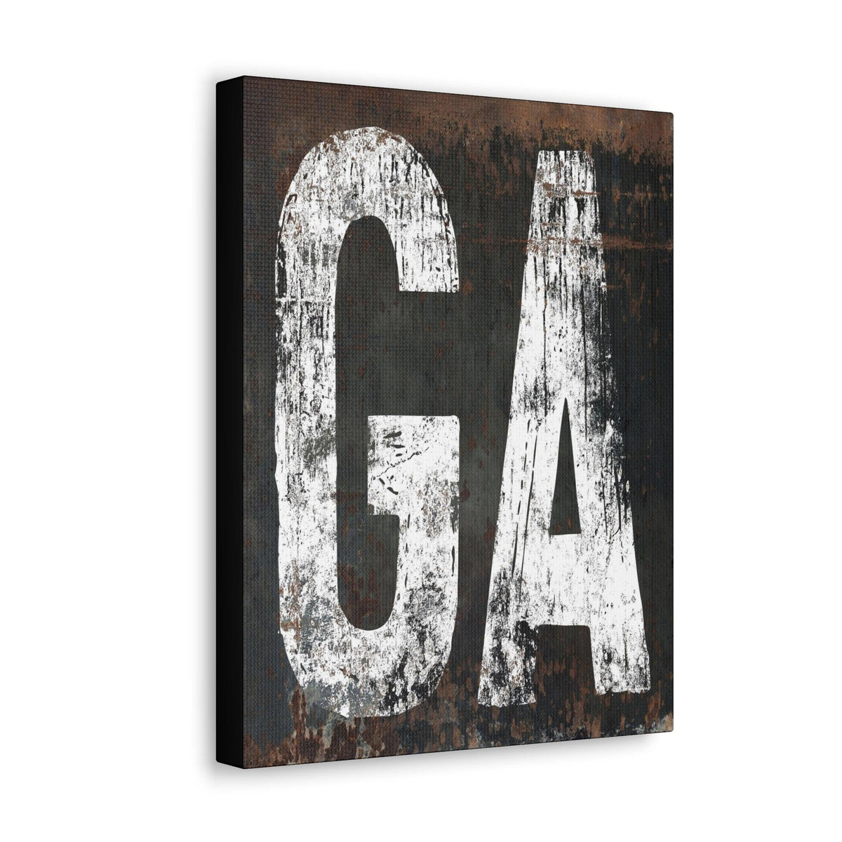 Georgia Home State Rustic Southwest Canvas Wall Art - GA State Western Style Art Print