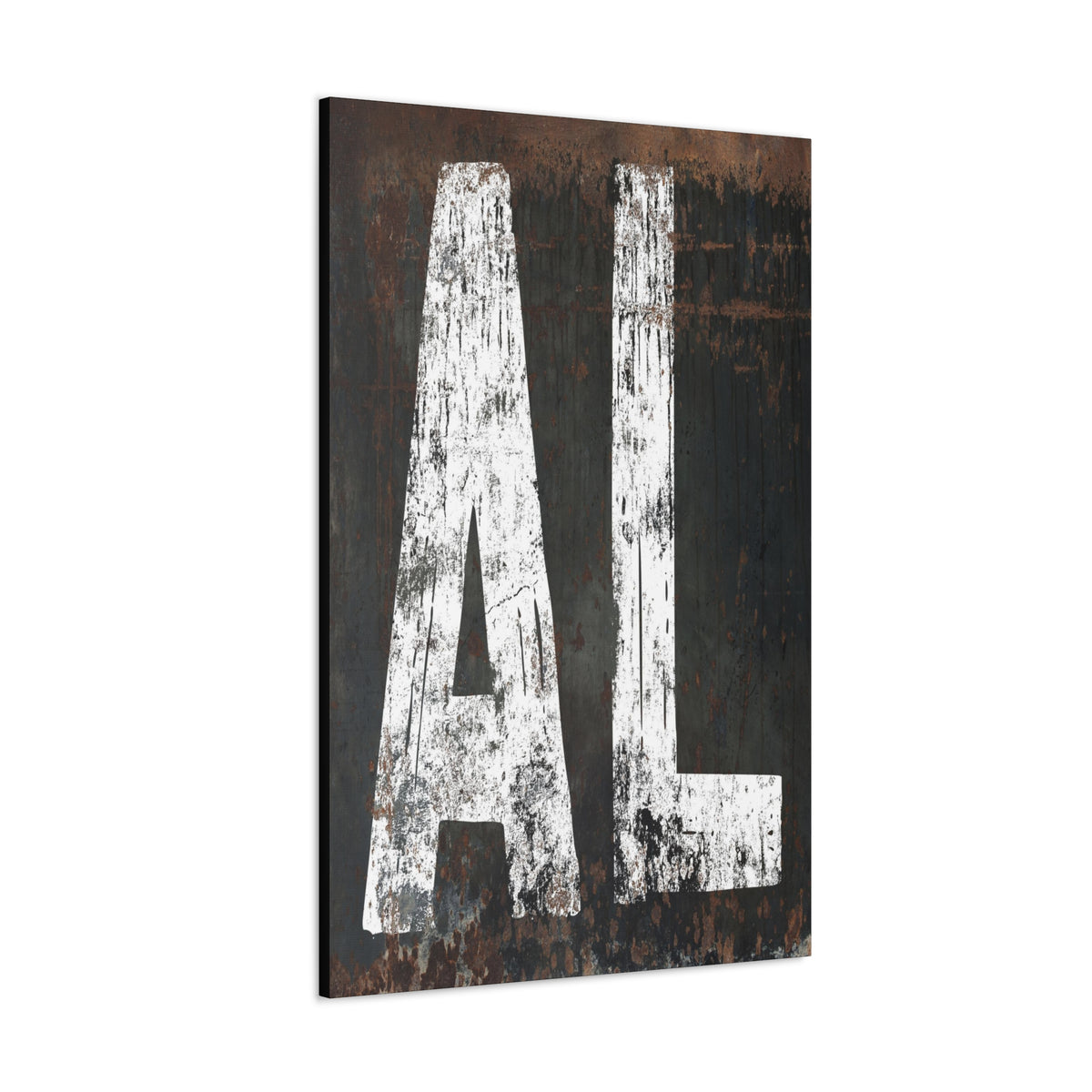 Alabama Home State Art Print - Western Style  "AL" State Sign for Home Bar Decor
