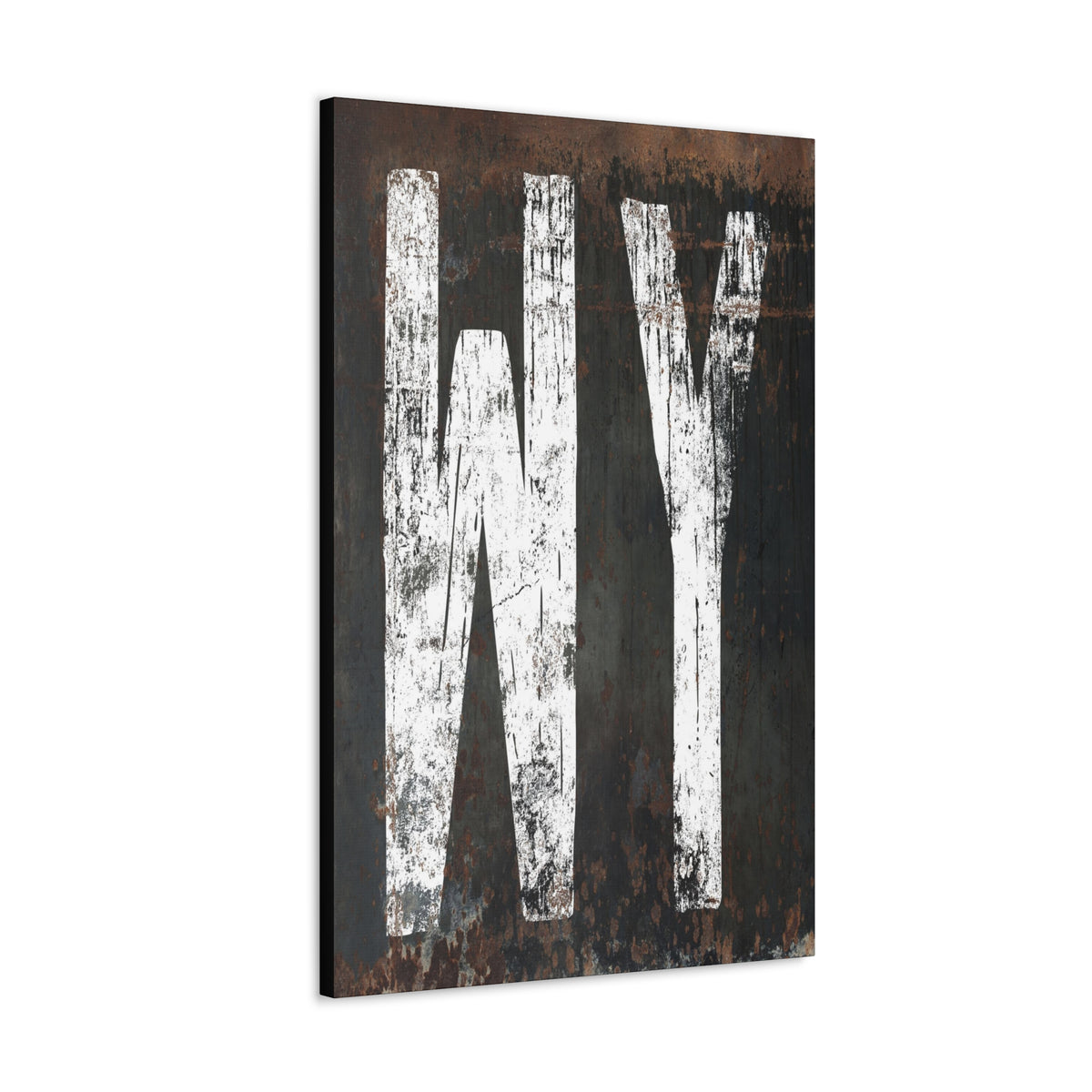 Cowboy Chic Meets Cozy: Wyoming Home State Canvas Rustic Western Farmhouse Canvas Wall Art
