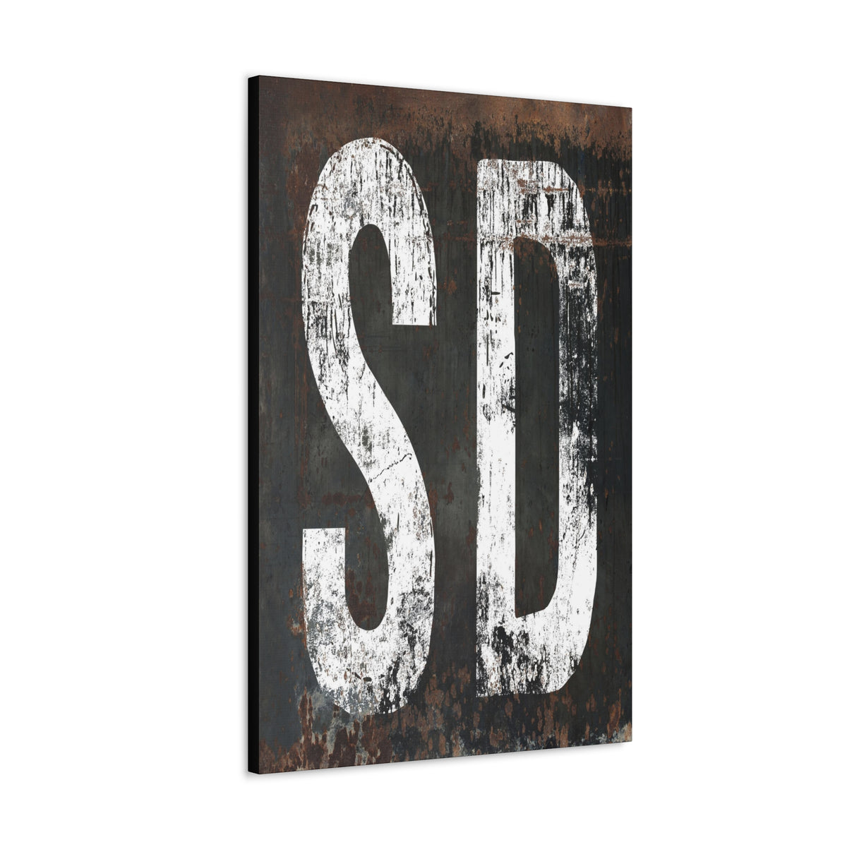 Badlands, Good Vibes: Distinctive South Dakota Home State Rustic Western Typography Wall Art