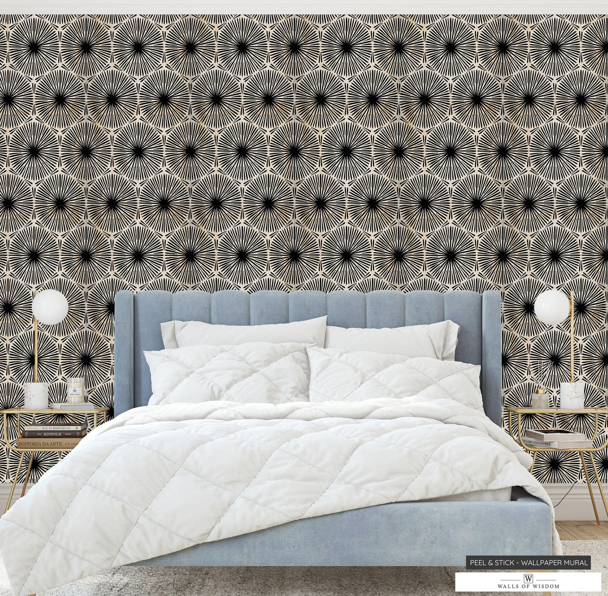 Modern Tribal Circle Peel & Stick Wallpaper - Textured & Removable