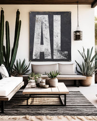 Versatile 'AL' yard art, designed to celebrate Alabama's vibrant culture and landscape, making it a striking addition to any speakeasy or home decor.