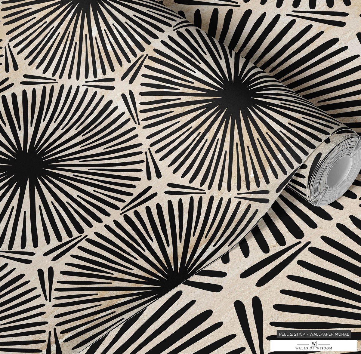 Modern Tribal Circle Peel & Stick Wallpaper - Textured & Removable