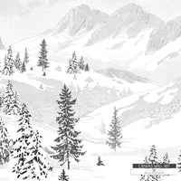 Minimalist mountain scene canvas print for modern and Western homes