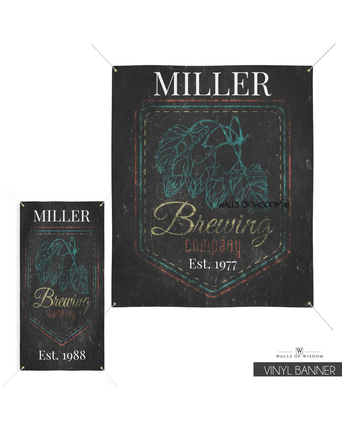 Backyard Bar & Grill Sign Vinyl Banner - Customizable Patio Brewery Bar Decor -  Home Bar Decor Weatherproof Patio Art