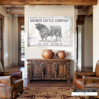 Personalized Home Decor Farm Sign - Personalized Gift Ideas for Modern Farmhouse Wall Art