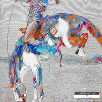 Contemporary Wild West artwork for rustic and modern interiors