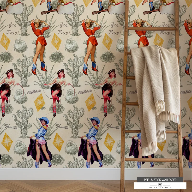 Pinup Rodeo Walls of Wisdom | Large Wall Art Murals & Rustic Western Decor