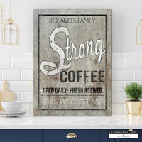 Custom Name Coffee Bar Sign for Home Coffee Bars