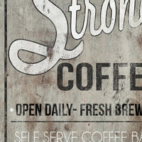 Rustic Decor Coffee Bar Sign with Custom Last Name