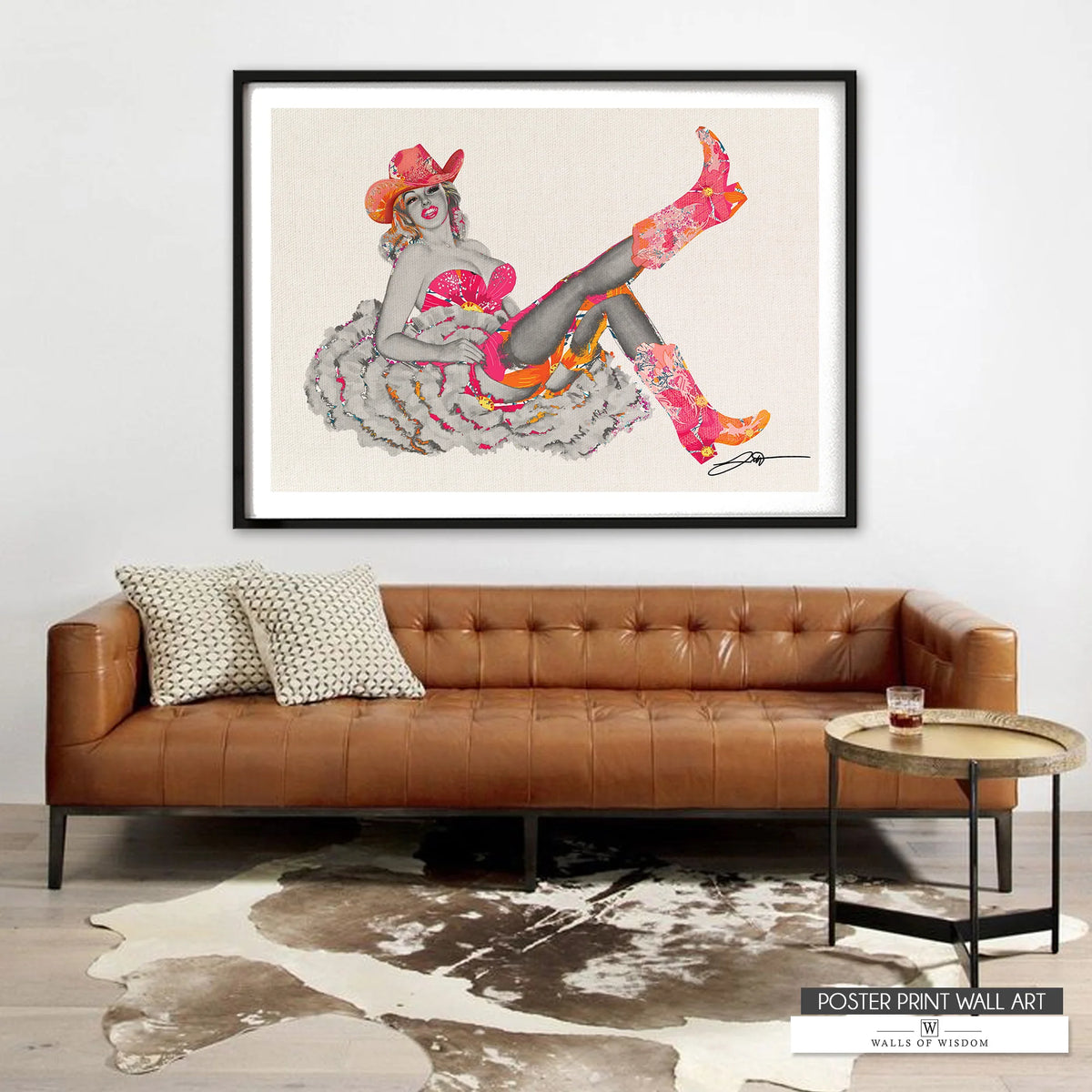 Pinup Rodeo Walls of Wisdom | Large Wall Art Murals & Rustic Western Decor