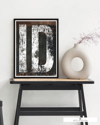 Idaho Home State Rustic Typography Poster Print - ID State Southwestern Style Wall Art