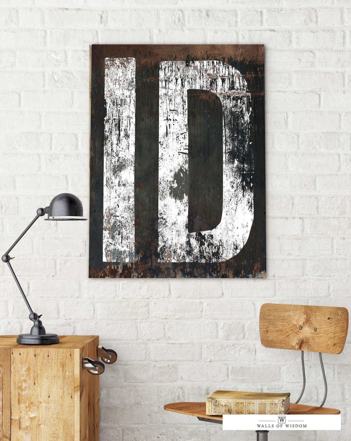 Idaho State Wall Art Canvas Sign - Western Typography Art Print