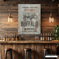 Personalized Western Buffalo Bar Sign for Home Bars