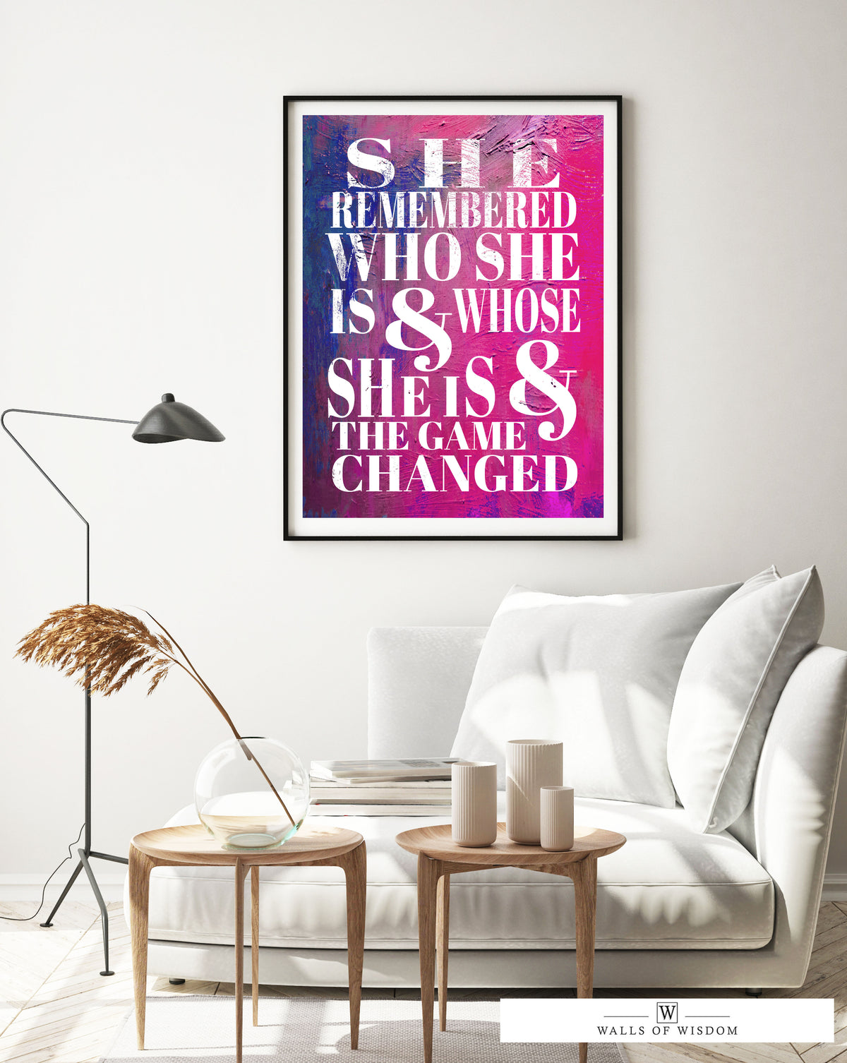 She Remembered Who She Was And the Game Changed - Christian Inspirational Poster Print
