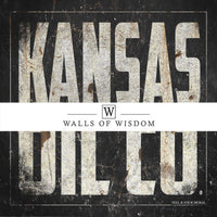 Large wall art vintage Kansas Oil Co wallpaper mural