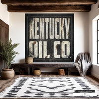 Kentucky Oil Co large wall art for living rooms, bedrooms, and offices.