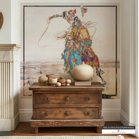 Peel and stick cowboy wallpaper for ranch homes and urban spaces