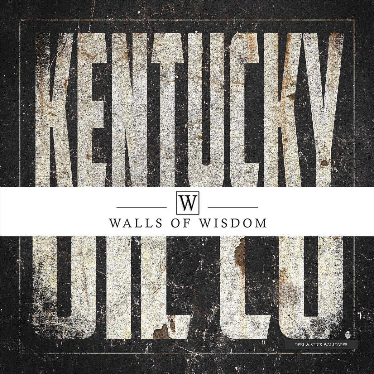 Affordable decorative sign with Kentucky oil heritage theme.