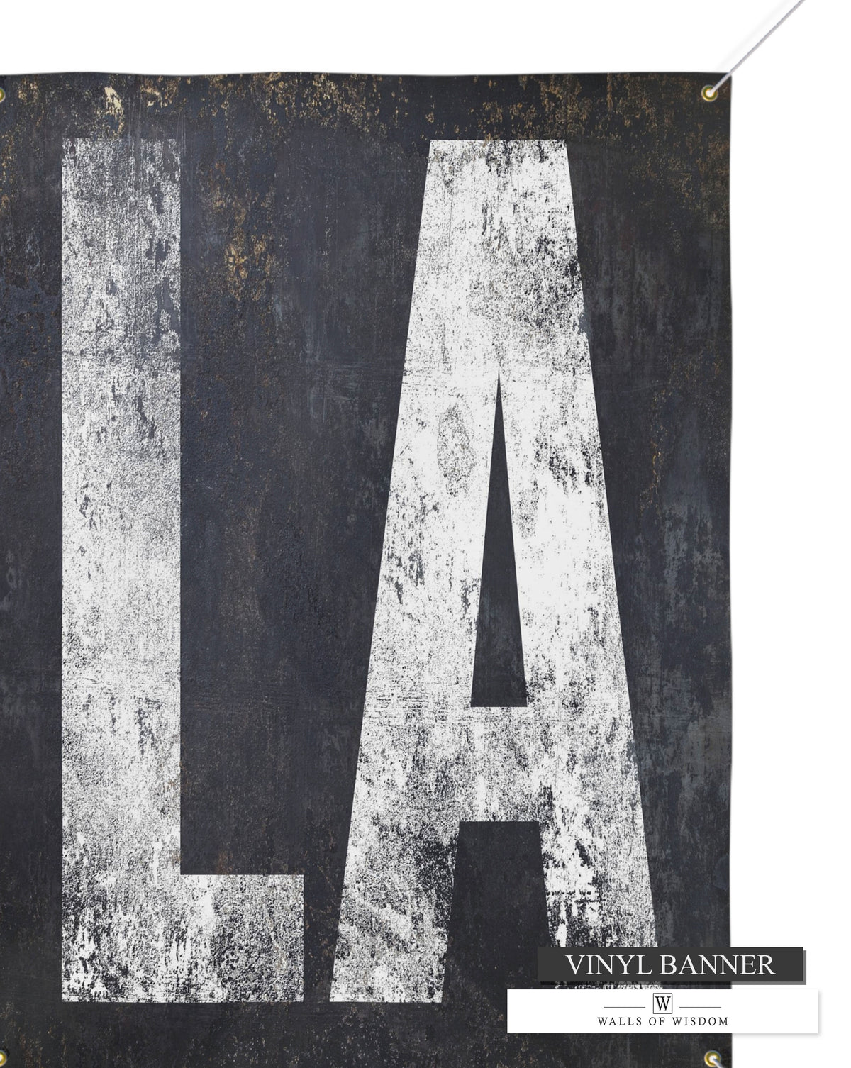 Louisiana Inspired Outdoor Vinyl Bar Sign -  LA State Distressed Typography for Patio & Garden Spaces
