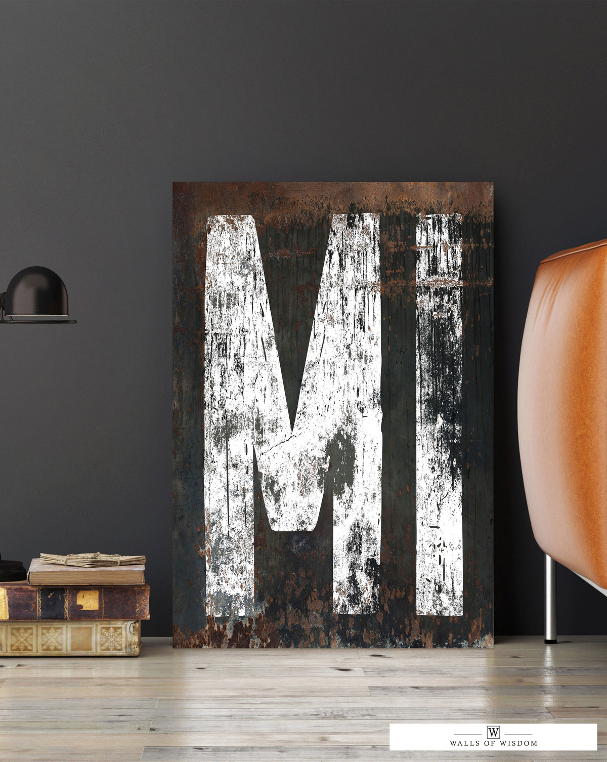 Michigan State Sign Canvas Art - MI Home State Wall Art: From Western to Boho, a Decorative Masterpiece