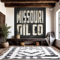 Vintage rusty metal decorative sign wallpaper mural for western decor