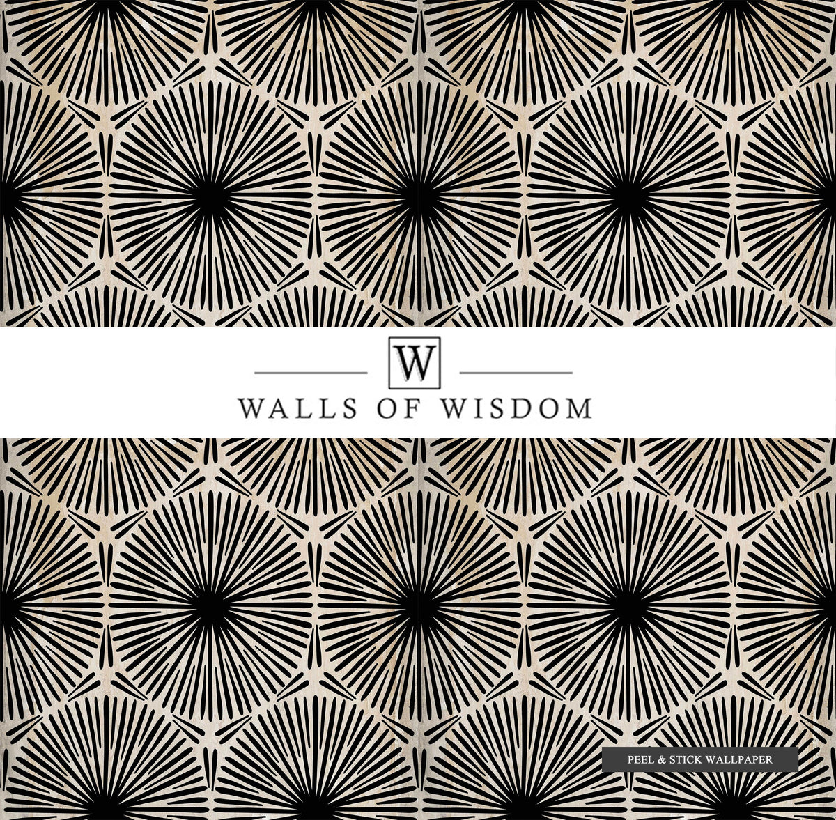 Modern Tribal Circle Peel & Stick Wallpaper - Textured & Removable