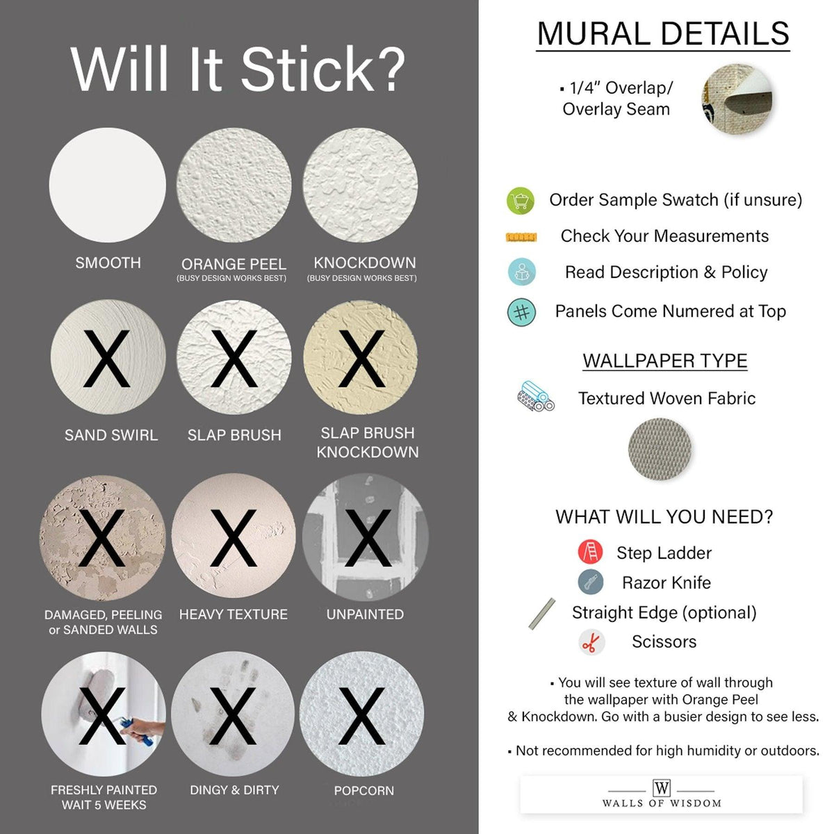 Peel and Stick Removable Wallpaper Mural Art