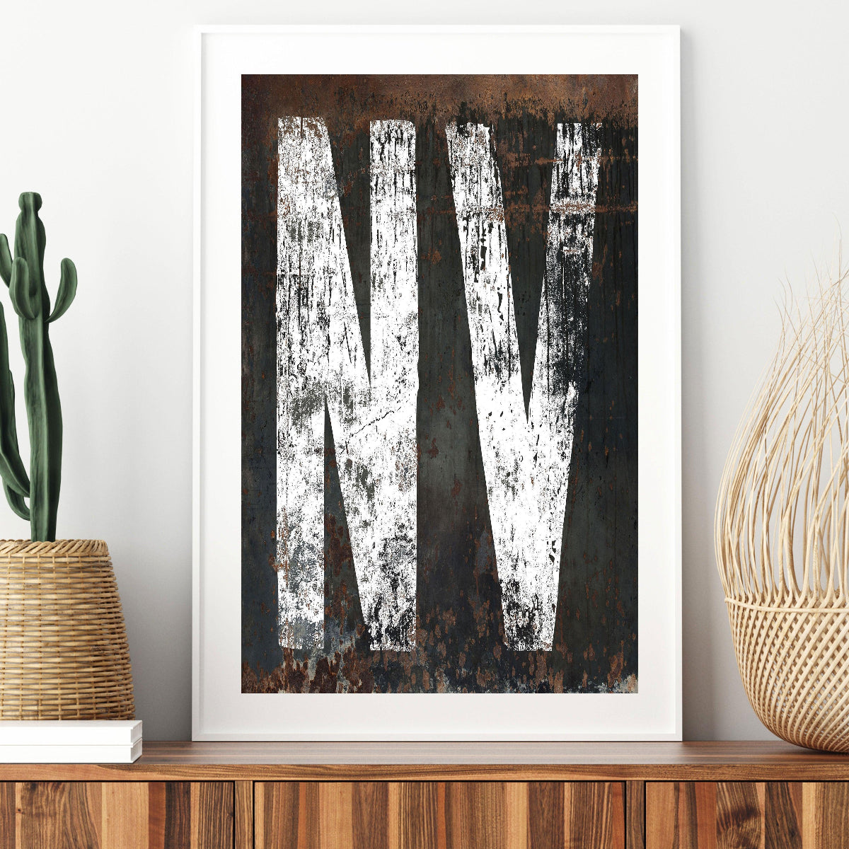 Nevada Home State Poster - Retro Style NV State Sign Vintage Print Art