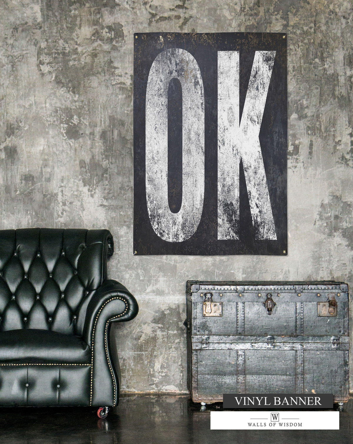 Oklahoma Themed Bar Decor Outdoor Vinyl Sign - OK Home State Sign for Porch and Patio Word Art