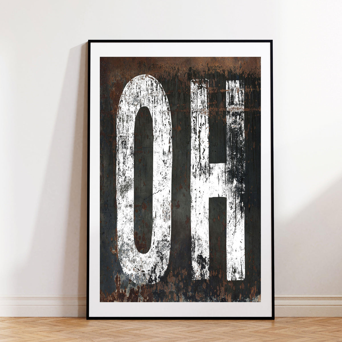 Ohio Home State Poster Print - OH State Southwest Vintage Style Print Gallery Wall Art