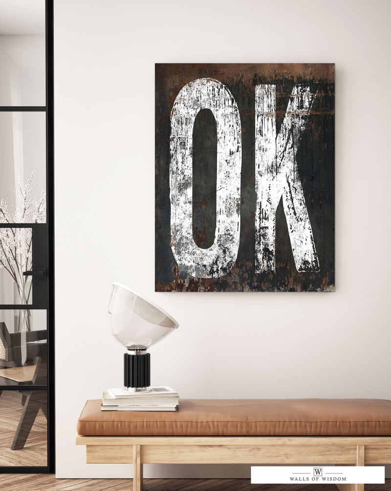 Oklahoma Home State Canvas Art Print: A Soulful Tribute to the Sooner State