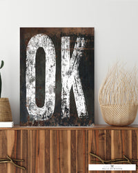 Oklahoma Home State Canvas Art Print: A Soulful Tribute to the Sooner State