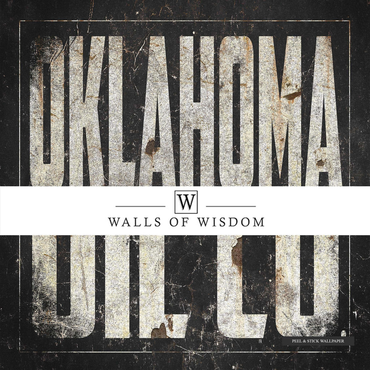 Oklahoma Oil Co large bar art for living rooms, bedrooms, and offices.