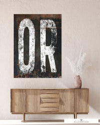 Iconic Oregon Home State Canvas Wall Art: Where Rustic Farmhouse Warmth Meets Industrial Grit