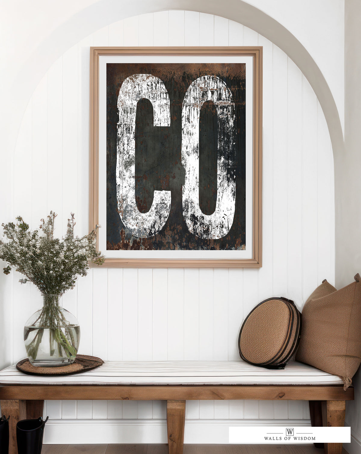 Colorado Home State Typography Poster Print - CO State Art Retro Style Vintage Wall Art Sign