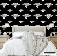 Transformative Witchy Black and White Medusa Removable Wallpaper - Easy Apply
