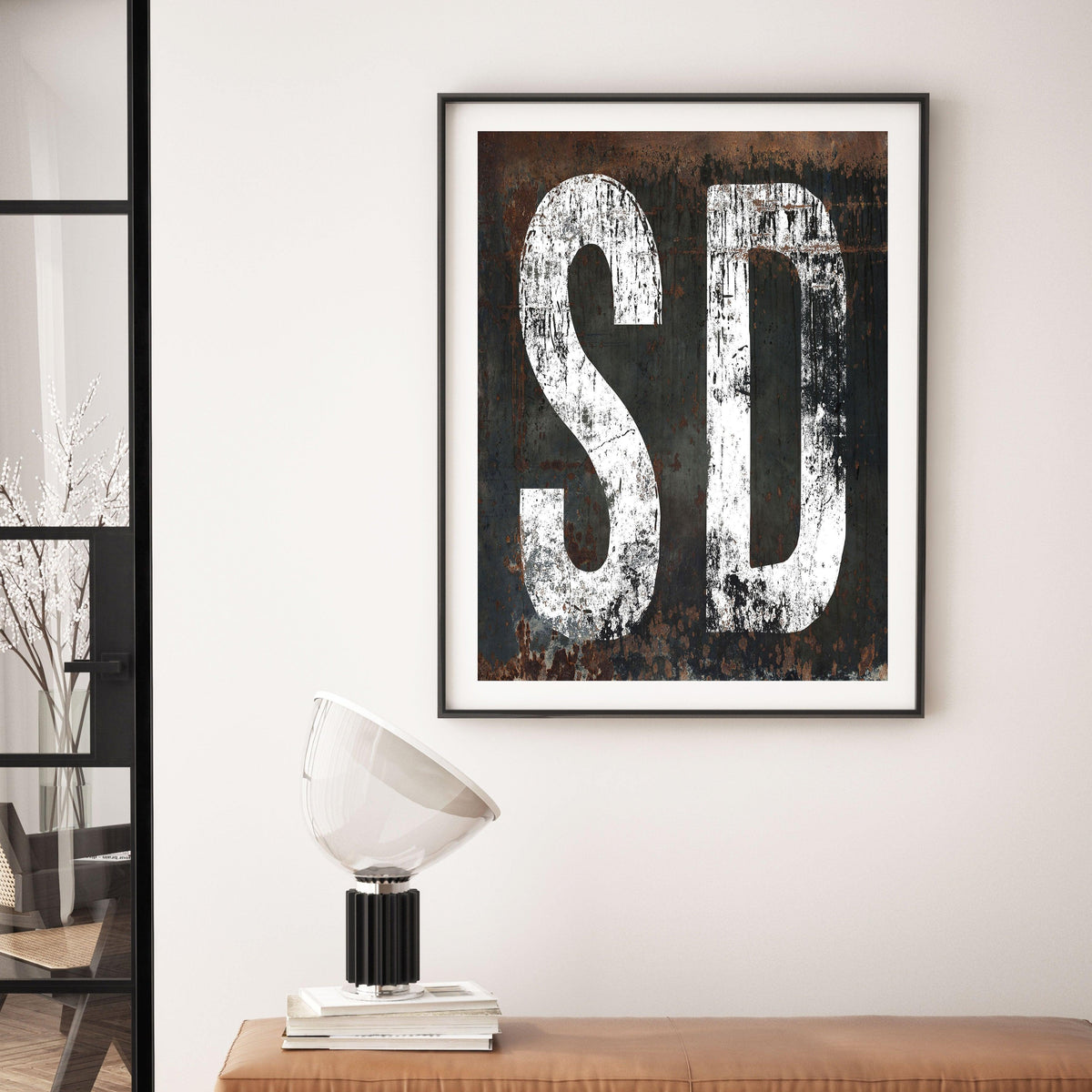 South Dakota Home State Western Poster Print - SD State Sign Rustic Vintage Print Wall Art