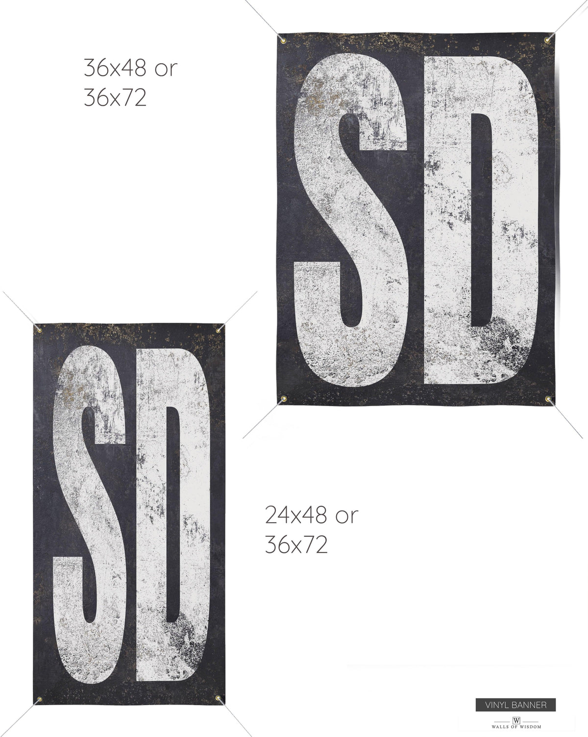 South Dakota Spirit: Rugged Outdoor Vinyl Banner Patio Sign