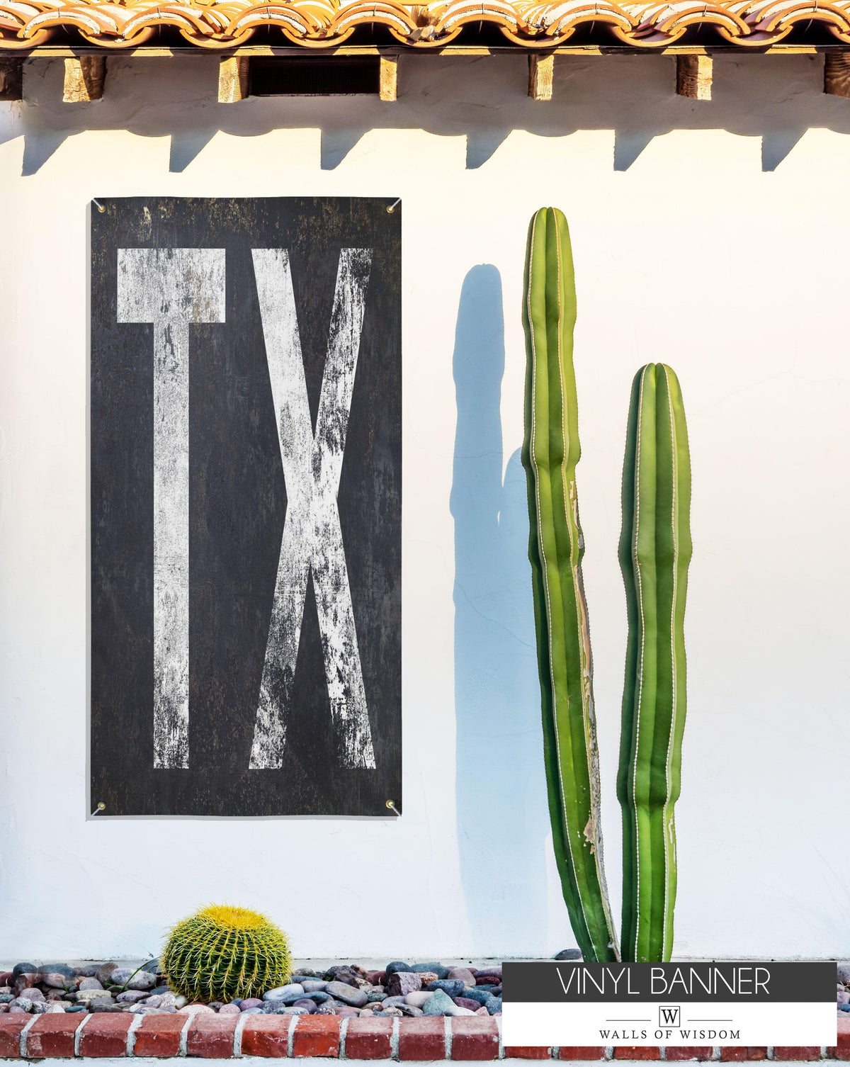 TX Bar Sign Outdoor Vinyl Sign - Porch and Patio Garden Yard Art