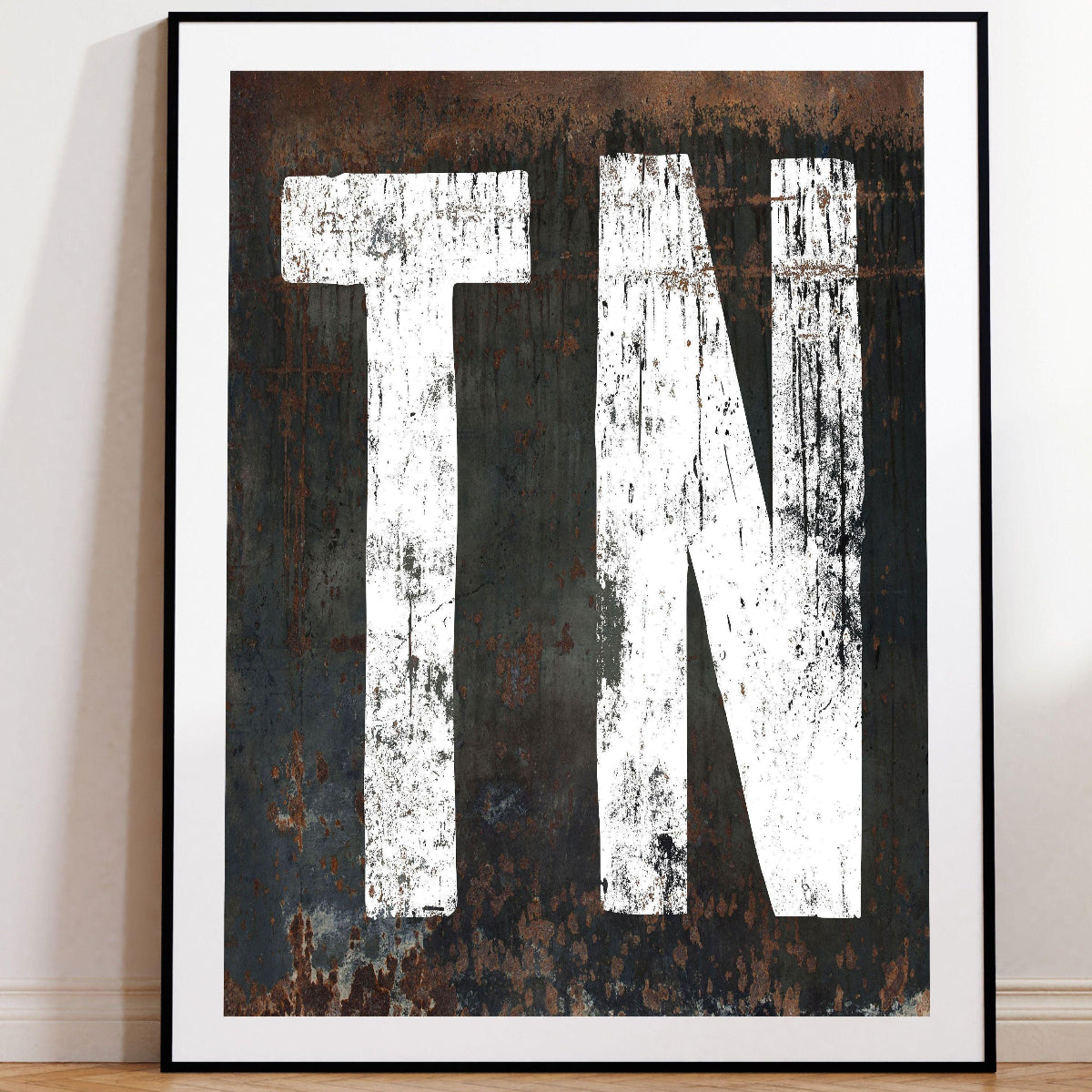 Tennessee Home State Sign Poster Vintage Sign - TN State Vintage Wall Art Print - Industrial Bar & Lounge Decor