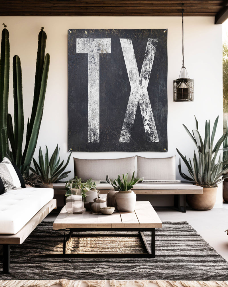 Texas-themed large wall art sign, perfect for outdoor patio bars, embodying western decor and spirit.