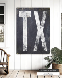 TX Bar Sign Outdoor Vinyl Sign - Porch and Patio Garden Yard Art