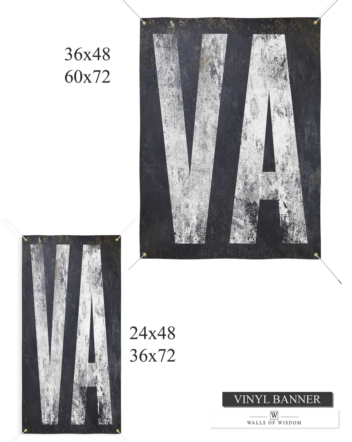 Virginia Homestead Vinyl Banner - Vintage Outdoor Decor for Bars, Lounges & Patios