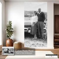 Removable wallpaper mural for accent walls
